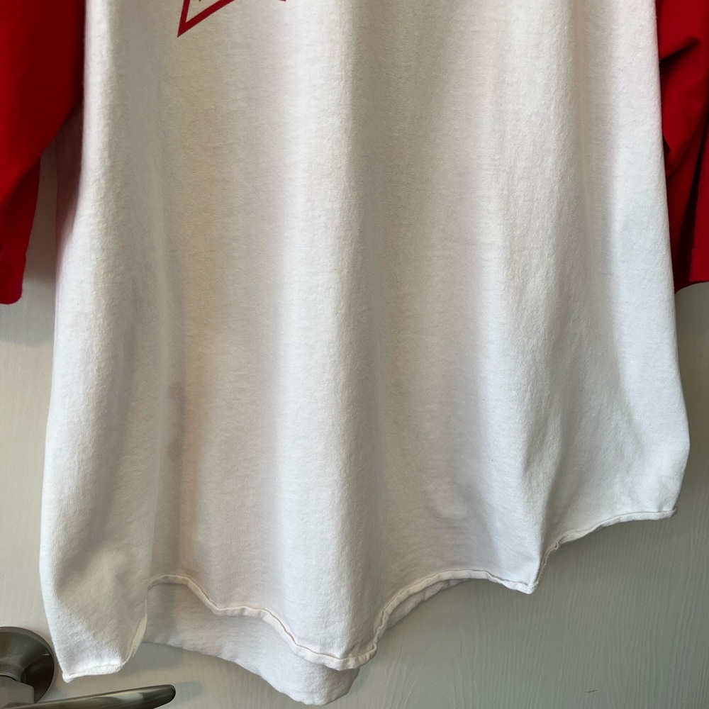 Red and White Kids Raglan Shirt - Picture 5 of 9
